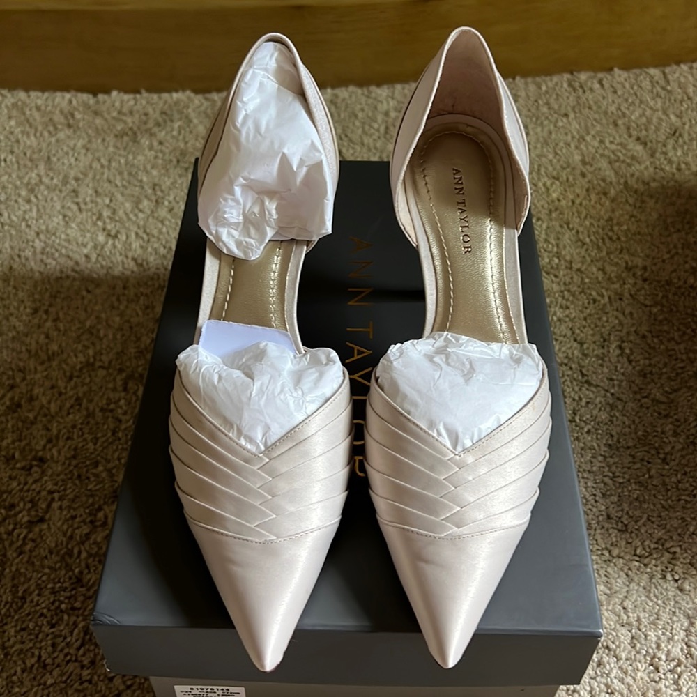 Ann Taylor Veronica Satin Heels